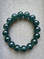 JBD230008 Frozen Lake | Icy Guatemalan Grade A Blue Jadeite Beads Bracelet