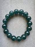 JBD230008 Frozen Lake | Icy Guatemalan Grade A Blue Jadeite Beads Bracelet