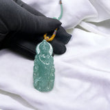 JGY227003 Benevolence | Icy Blue Burmese Grade A Goddess of Mercy Jadeite Jade