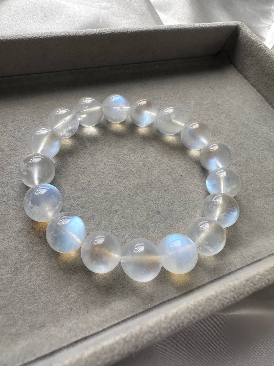 Blue Moonstone Beads Bracelet