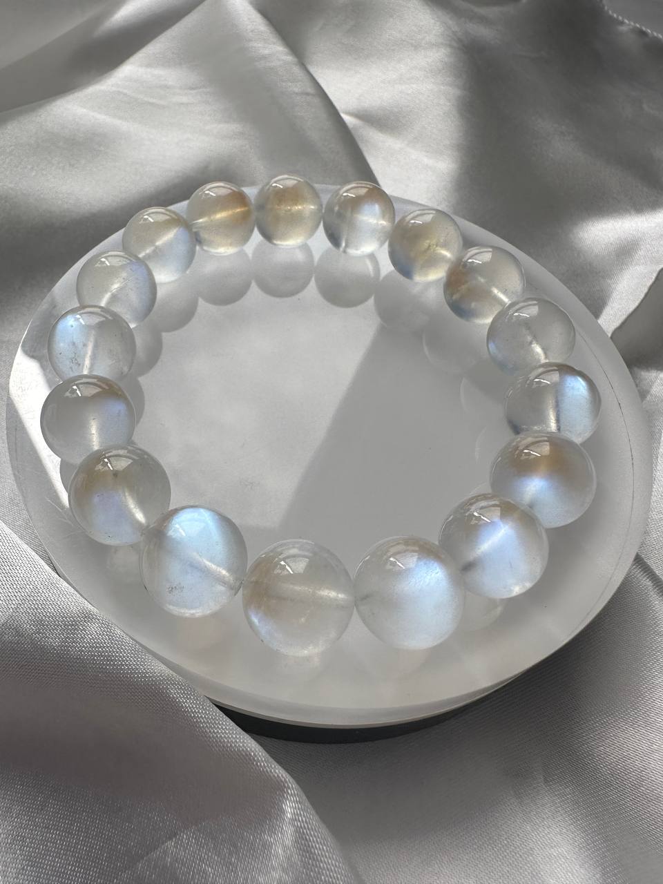 Blue Moonstone Beads Bracelet