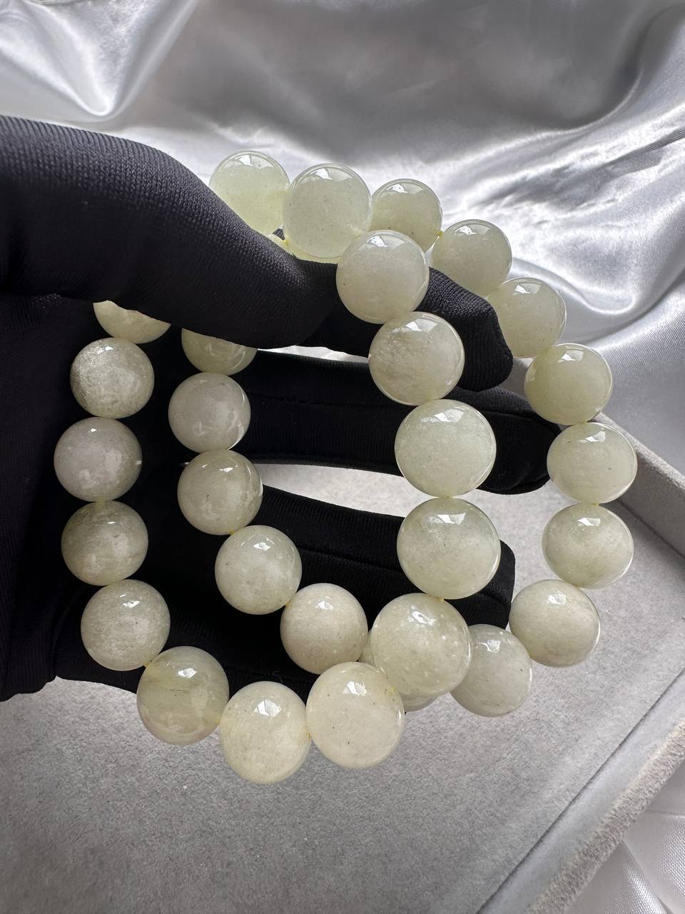 Libyan Desert Glass/Gold Tektite Beads Bracelet