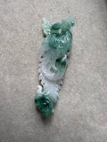 JA224017 Soaring Above The Sky | Bluish Green Icy Phoenix Jadeite Jade