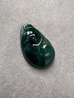 JRY224011 Dive into the Deep | True Blue Water Scepter / Ruyi Carved Jadeite Jade Pendant Charm