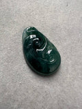 JRY224011 Dive into the Deep | True Blue Water Scepter / Ruyi Carved Jadeite Jade Pendant Charm