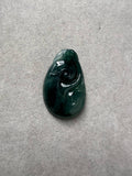 JRY224011 Dive into the Deep | True Blue Water Scepter / Ruyi Carved Jadeite Jade Pendant Charm