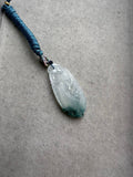 JRY230001 Wishful Night | Icy Rare Denim Blue Jadeite Jade in Ruyi/Scepter Carving