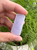 JWS224002 Field of Lavender | Deep Lavender Grade A Jadeite Jade in Wushi Pai Carving