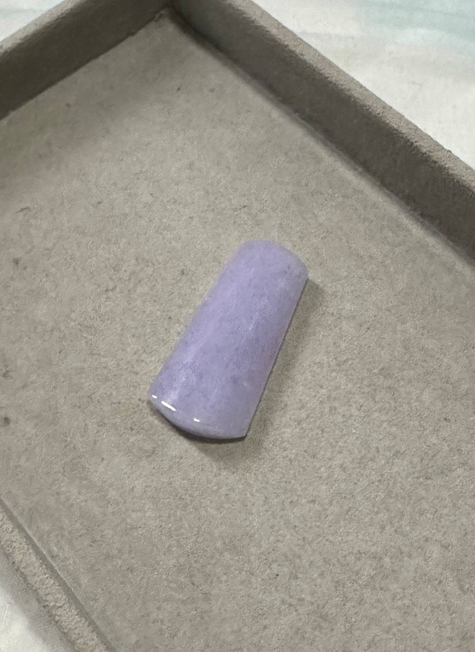 JWS224002 Field of Lavender | Deep Lavender Grade A Jadeite Jade in Wushi Pai Carving