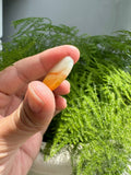 JWS224003 Sunset | Natural Orange Yellow Jadeite in round Wushi carving