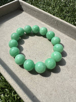 JBD230004 Sunny Apple | True Natural Apple Green Jadeite Jade Beads Bracelet