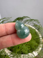 JH224001 A Dip in the Water | Lake Blue Water Burmese Jadeite Jade in Calabash Carving