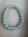 JBD230005 The Blue Welkin | Icy Blue Burmese Jadeite Beads Bracelet