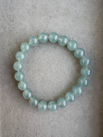 JBD230005 The Blue Welkin | Icy Blue Burmese Jadeite Beads Bracelet