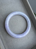 JBG23005 Lavendula | A Shroud of Lavender Round Jadeite  Bangle Size 59.5