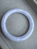 JBG23005 Lavendula | A Shroud of Lavender Round Jadeite  Bangle Size 59.5