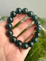 JBD230006 Into the Lake Pt.II | Bluish Green Grade A Guatemalan Jadeite Jade Beads Bracelet