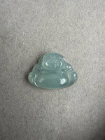 JBH230002 Aqua | Icy Blue Burmese Jadeite Jade in Buddha Carving