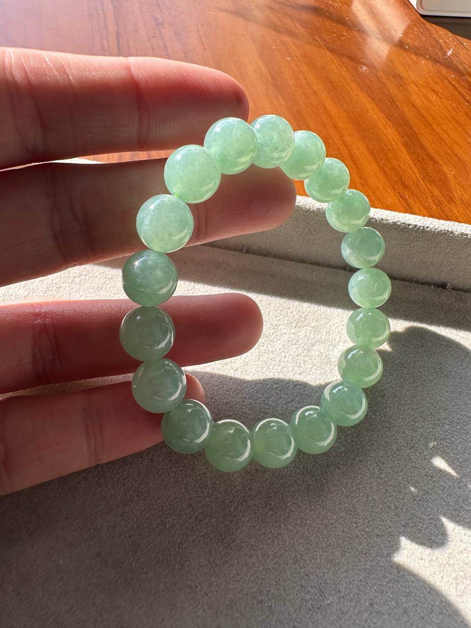 JBD230007 Seafoam | Icy Green Burmese Jadeite Jade Beads