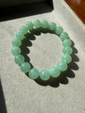 JBD230007 Seafoam | Icy Green Burmese Jadeite Jade Beads