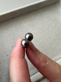 JO230011 Midnight Noon | Black Tahitian (South Sea) Pearls Earrings Studs