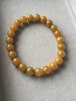 JBD2409 Honey | Honey Yellow Jadeite Beads Bracelet