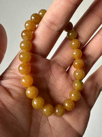 JBD2409 Honey | Honey Yellow Jadeite Beads Bracelet