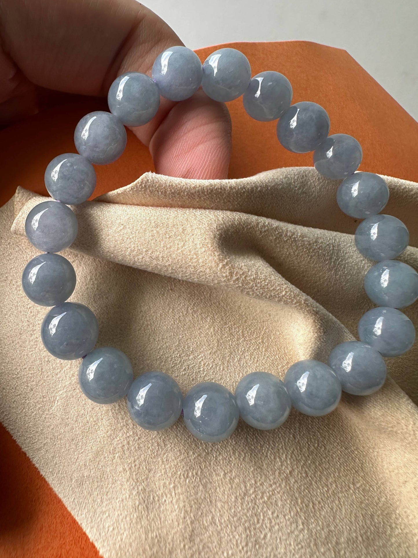 JBD2410 Storm | Blue Lavender Jadeite Jade Bracelet