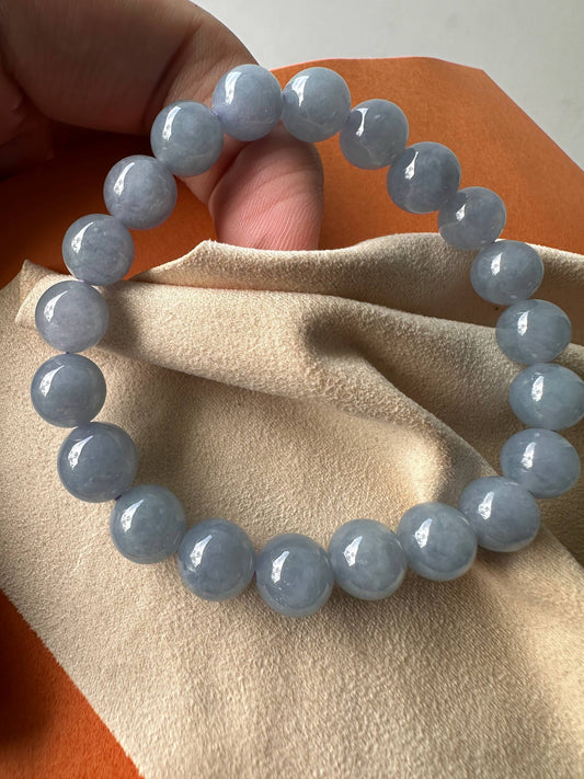JBD2410 Storm | Blue Lavender Jadeite Jade Bracelet