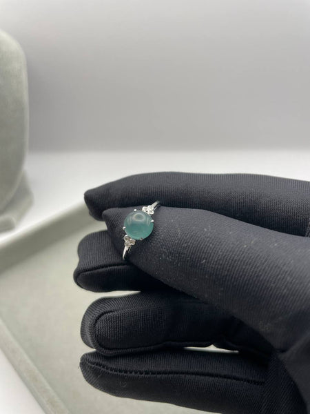 JO225002 The Ocean Blue Jade Cabochon Ring