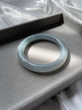 JBG223011 The Snowstorm Jade Bangle