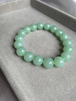 JBD225001 The Classic Apple Jadeite Jade Beads Bracelet