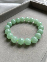 JBD225001 The Classic Apple Jadeite Jade Beads Bracelet