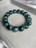 JBD227006 The Deep Blue Eclipse Jadeite Jade Beads Bracelet