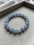 JBD227008 The Deep Lavender Jadeite Jade Beads Bracelet