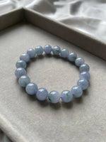 JBD227008 The Deep Lavender Jadeite Jade Beads Bracelet