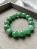 JBD223004 The Grand Green Jadeite Jade Beads Bracelet