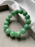 JBD223004 The Grand Green Jadeite Jade Beads Bracelet