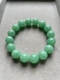 JBD227004 The Queen of the Green Apple Jadeite Jade Beads Bracelet