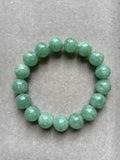 JBD227009 The Misty Moss Green Jadeite Jade Beads Bracelet