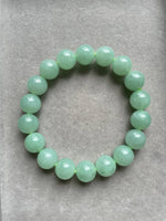 JBD227003 Green Apple of My Heart Jadeite Jade Beads Bracelet