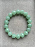 JBD227003 Green Apple of My Heart Jadeite Jade Beads Bracelet