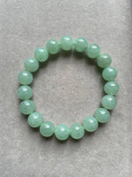 JBD223007 The Icy Green Jadeite Jade Beads Bracelet