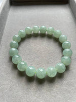 JBD227007 The Frozen Green Apple Jadeite Jade Beads Bracelet