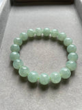 JBD227007 The Frozen Green Apple Jadeite Jade Beads Bracelet