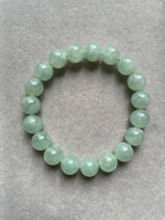 JBD227007 The Frozen Green Apple Jadeite Jade Beads Bracelet