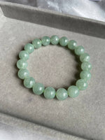 JBD227007 The Frozen Green Apple Jadeite Jade Beads Bracelet