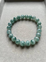 JBD227005 Dawn of the Woods Blue Jadeite Jade Beads Bracelet