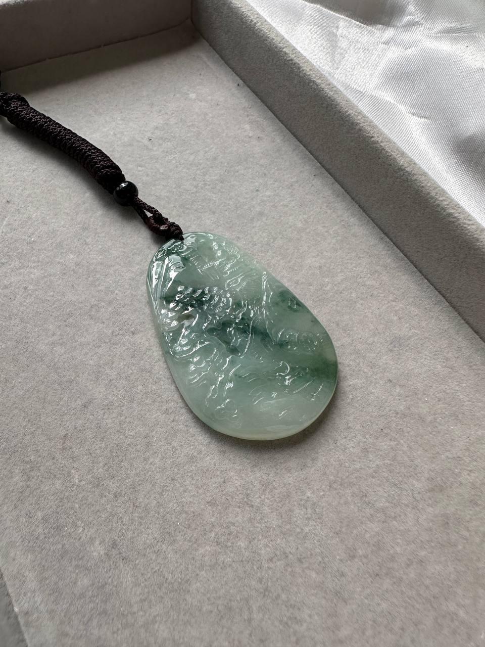 JSS224003 Where the Mountain High | Jadeite Shan Shui Scenery