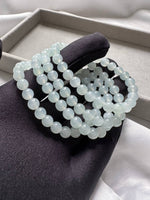 JBD228004 The Pure Ice Jadeite Jade Beads Bracelet